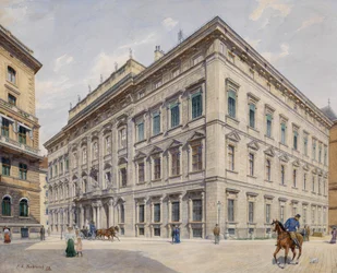 Le Palais de la ville de Liechtenstein dans la Bankgasse